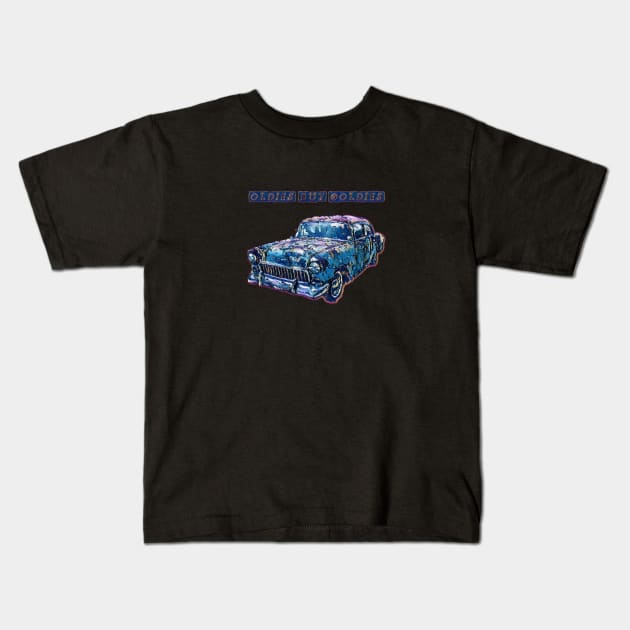 1955 Chevrolet Bel Air Kids T-Shirt by ElArrogante